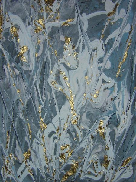 la vie en bleue .....40/40 acrylique textur&eacute;e