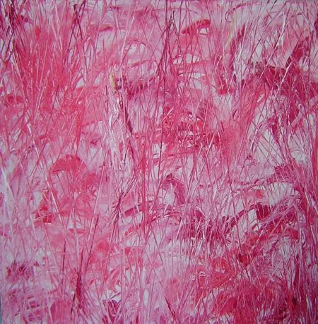 la vie en rose....80/80 acrylique textur&eacute;e