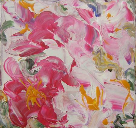 pivoines...20/20 acrylique